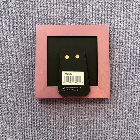 1993 Terragrafics Green and Purple Wooden Picture Frame - Picture 4 of 6